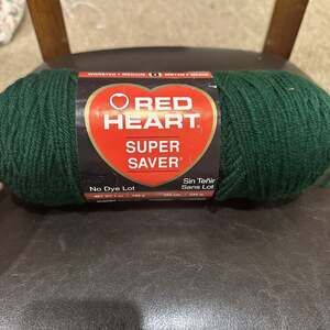 RED HEART Super Saver Yarn, Hunter Green